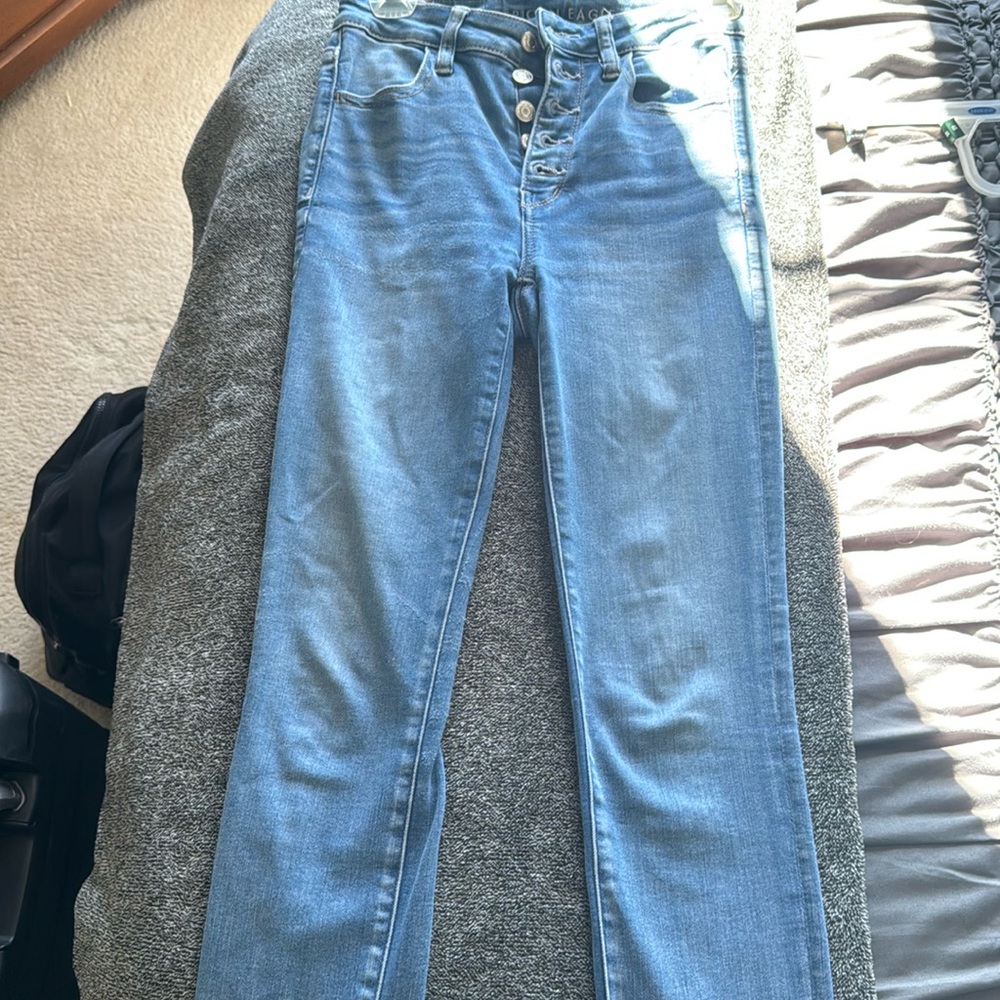 Skinny light wash jeans